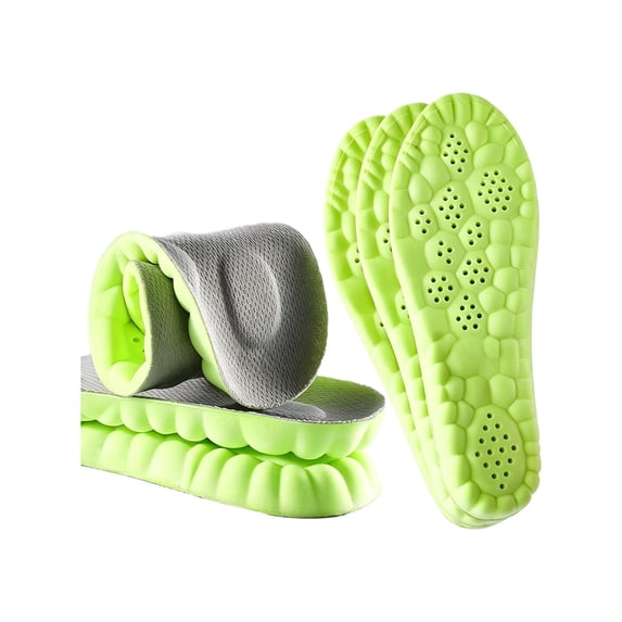 Plantar Fasciitis Insoles, High Elastic Shock Absorption Breathable Shoe Inserts for Men Women Walking Standing All Day, 1 Pair
