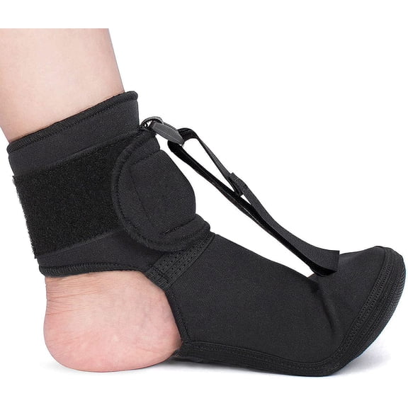 Plantar Fasciitis Night Sock - Soft Stretching Boot Splint for Sleeping, Achilles Tendonitis Foot Support Brace & Heel Pain Relief Compression Sleeve (Large)