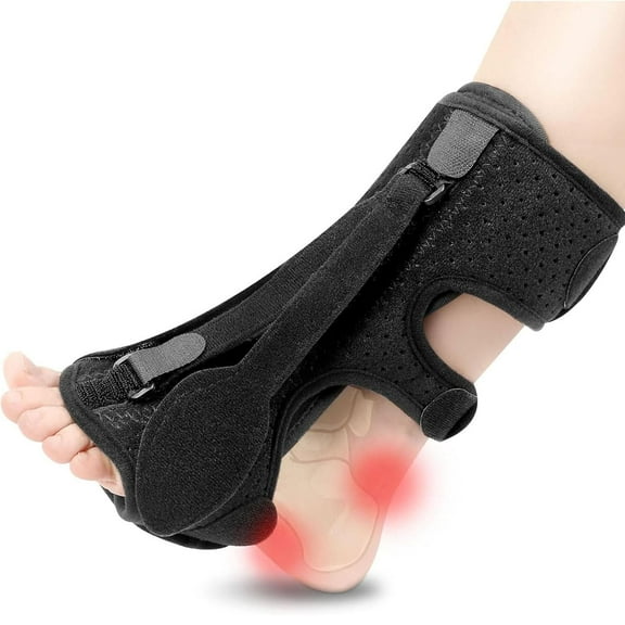 Plantar Fasciitis Night Splint 3 Adjustable Straps Plantar Fasciitis Relief Night Splint Relief Brace for Plantar Fasciitis Relief Achilles Tendonitis and Foot Drop for Plantar Fasciitis