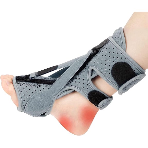 Plantar Fasciitis Night Splint 3 Adjustable Straps Plantar Fasciitis Relief Night Splint Relief Brace for Plantar Fasciitis Relief Achilles Tendonitis and Foot Drop for Plantar Fasciitis Women and Men