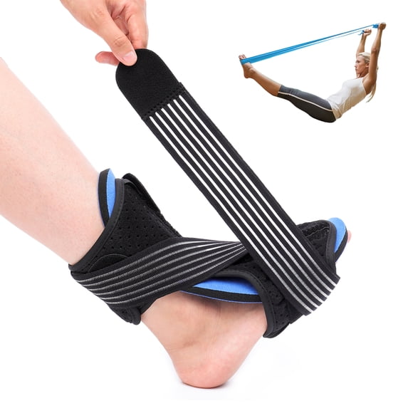 Plantar Fasciitis Night Splint - Achilles Tendonitis Night Splint Adjustable Foot Drop Boot for Both Feet, Foot Brace Effective Relief from Plantar Fasciitis Pain