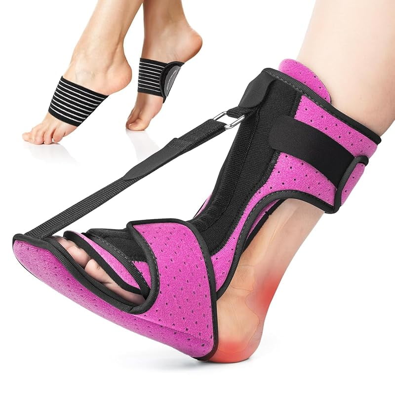 Plantar Fasciitis Night Splint: Adjustable Brace with Arch Support ...