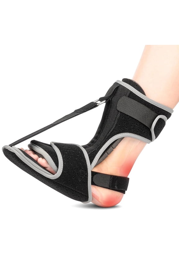 Plantar Fasciitis Night Splint Adjustable Sponge Padding Ankle Arch Support Stretch Boot Tendonitis Relief Foot Drop Brace