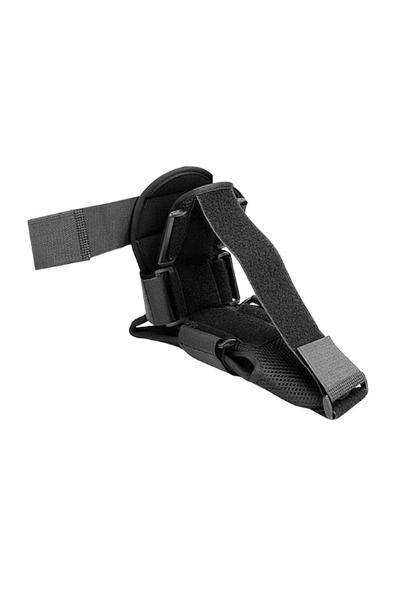 Plantar Fasciitis Night Splint Adjustable Sponge Padding Women Men Ankle Arch Support Stretch Boot Tendonitis Relief Sleeping Foot Drop Brace-Black