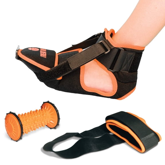 Plantar Fasciitis Night Splint, Breathable Plantar Fasciitis Support w/Advanced Stretching Mechanism  Orthotics Support for Achilles Tendonitis, Drop Foot & Pain (Men - 10-10.5, Women-11.5-12)
