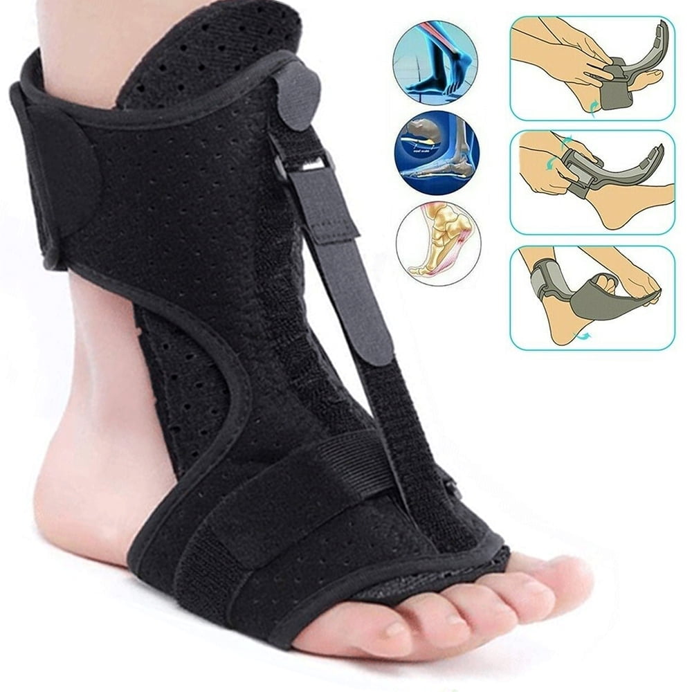 Plantar Fasciitis Night Splint Drop Foot Orthotic Brace, Adjustable ...