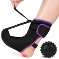 thumbnail image 1 of Plantar Fasciitis Night Splint Sock with Massage Ball for Tension Relief，Upgraded Planters Facetious Relief, Achilles Tendonitis Relief, Foot Drop,plantar fasciitis night splints for Foot Pain,Pueple, 1 of 9