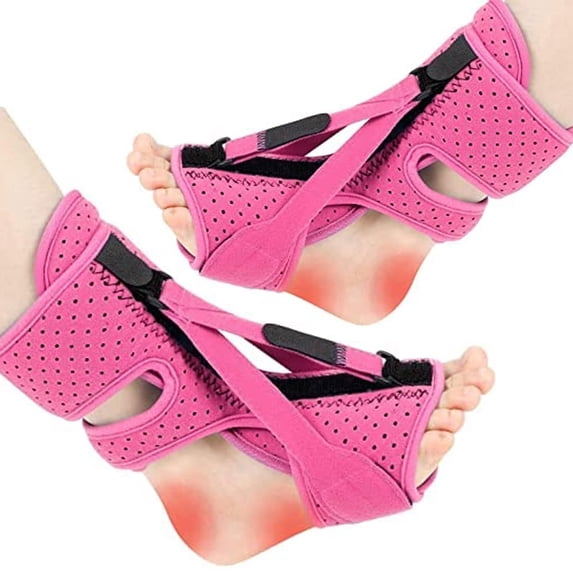 Plantar Fasciitis Night Splint-Upgrade 3 Adjustable Planters Facetious Relief Brace,Plantar Fasciitis Relief Women Men Straps,Support Relief Foot Drop Achilles Tendonitis Day Night(Gray-2PC)