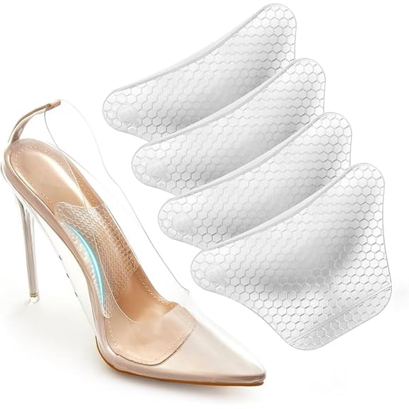 Plantar Fasciitis Relief Arch Support Insert Soft Gel Arch Pad Adhesive Orthotic Shoe Insole for Flat Feet & High Arch Support Cushions for Flats Sandals Trim to Fit, with Extra Sticky Tape - 2 Pairs