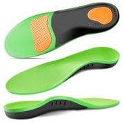 Plantar Fasciitis Relief Insoles 220+lbs Arch Support Insoles for Flat Feet, Work Boot Insoles, Memory Foam Arch Support Inserts for Men & Women, Gel Orthotic Insoles for Standing All Day