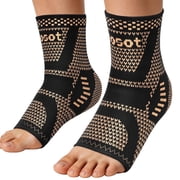 Copper Ankle Brace, Plantar Fasciitis Relief Brace, Foot Pain Relief, Arthritis Foot Sleeve, Ankle Stabilization Brace [L]