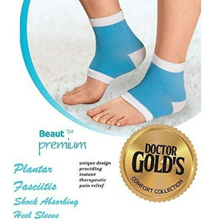 Plantar Fasciitis Shock Absorbing Heel Sleeve - Protective Moisturizing Gel Heel Cushion to Relieve Plantar Fasciitis, Heel Pain - Plantar Fasciitis Sock