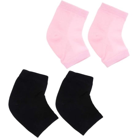 Plantar Fasciitis Socks 2 Pairs Moisturizing Heel Socks Spa Socks Ankle Heel Protector Open Toe Socks for Dry Hard Cracked Ankle Silicone Socks