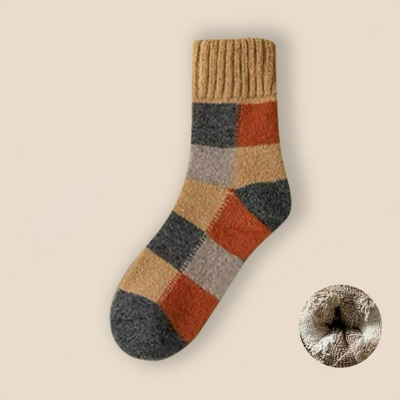 Plantar Fasciitis Socks Men's Women's Winter Socks Comfortable Breathable Knitted Drawstring Mid Tube Socks Yellow One Size