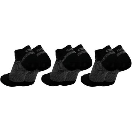 Plantar Fasciitis Socks (XL, Black, 3Pack)