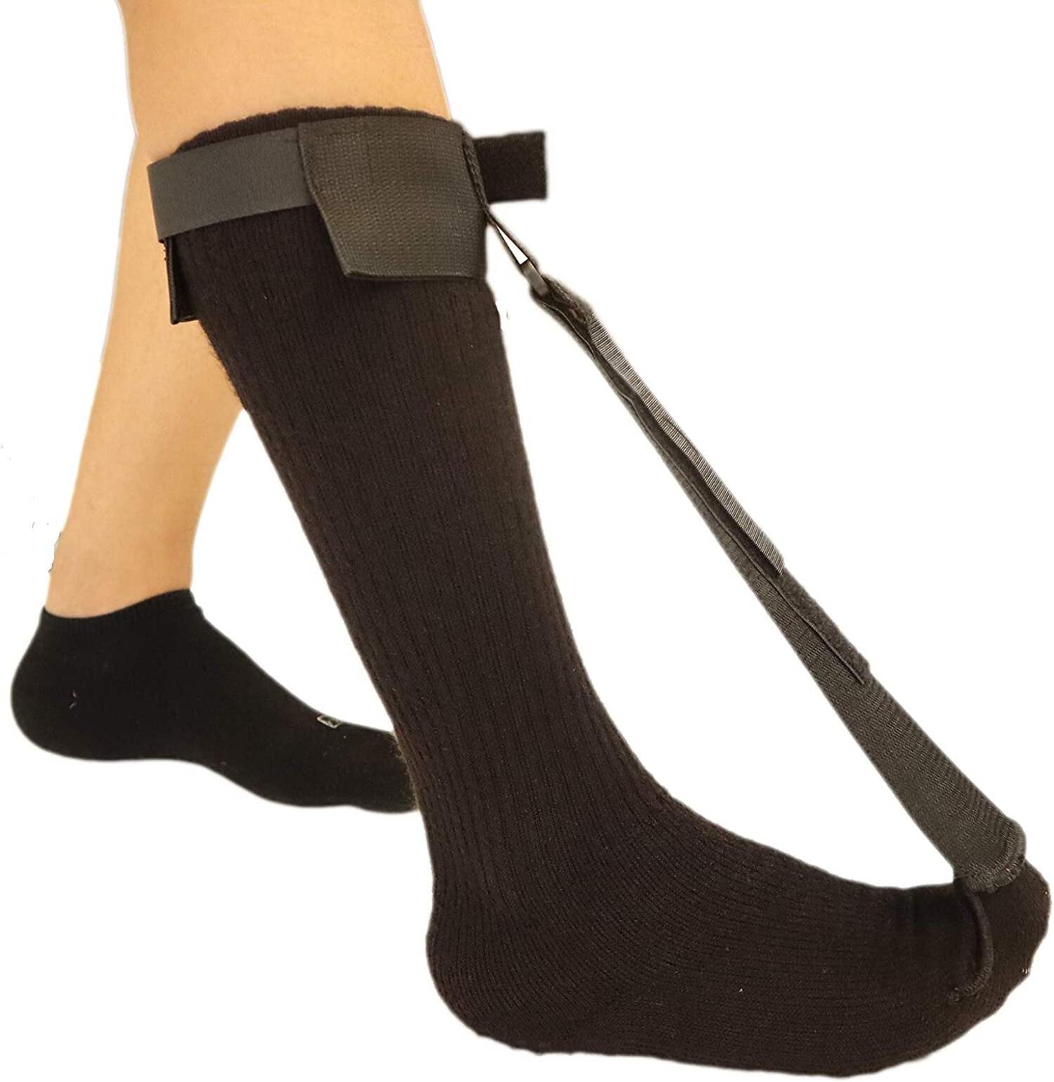 MARS WELLNESS Plantar Fasciitis Stretch Night Sock - Black