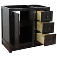 thumbnail image 1 of Plantation 36" Single Solid Wood Vanity with Left Doors in Brown Ash, 1 of 7