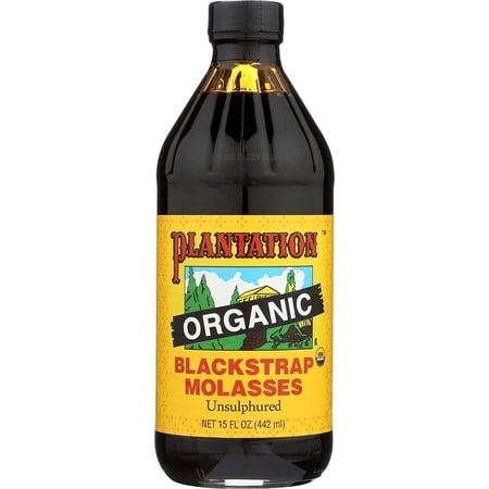 Plantation Blackstrap Molasses, Organic, 15 oz (Pack of 2)