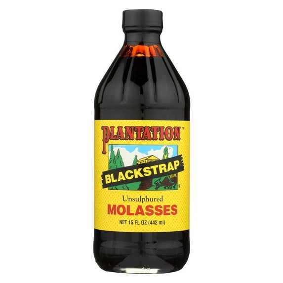 Plantation Blackstrap Molasses Syrup Unsulphured 15 Fl oz.(1 pack)