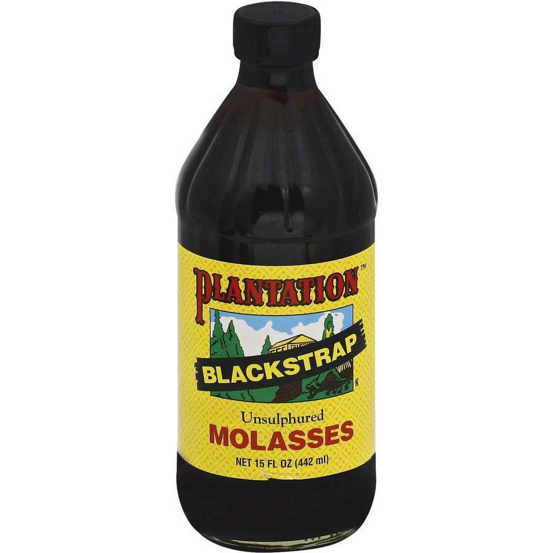 Plantation Blackstrap Unsulphured Molasses, 15 fl oz, (Pack of 12