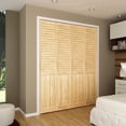 thumbnail image 1 of Kimberly Bay Plantation Louver-Panel Solid Core Unfinished Wood Bi-fold Door, 1 of 11