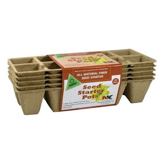 Plantation Products FS110 10 Pot Square Peat Fiber Strip