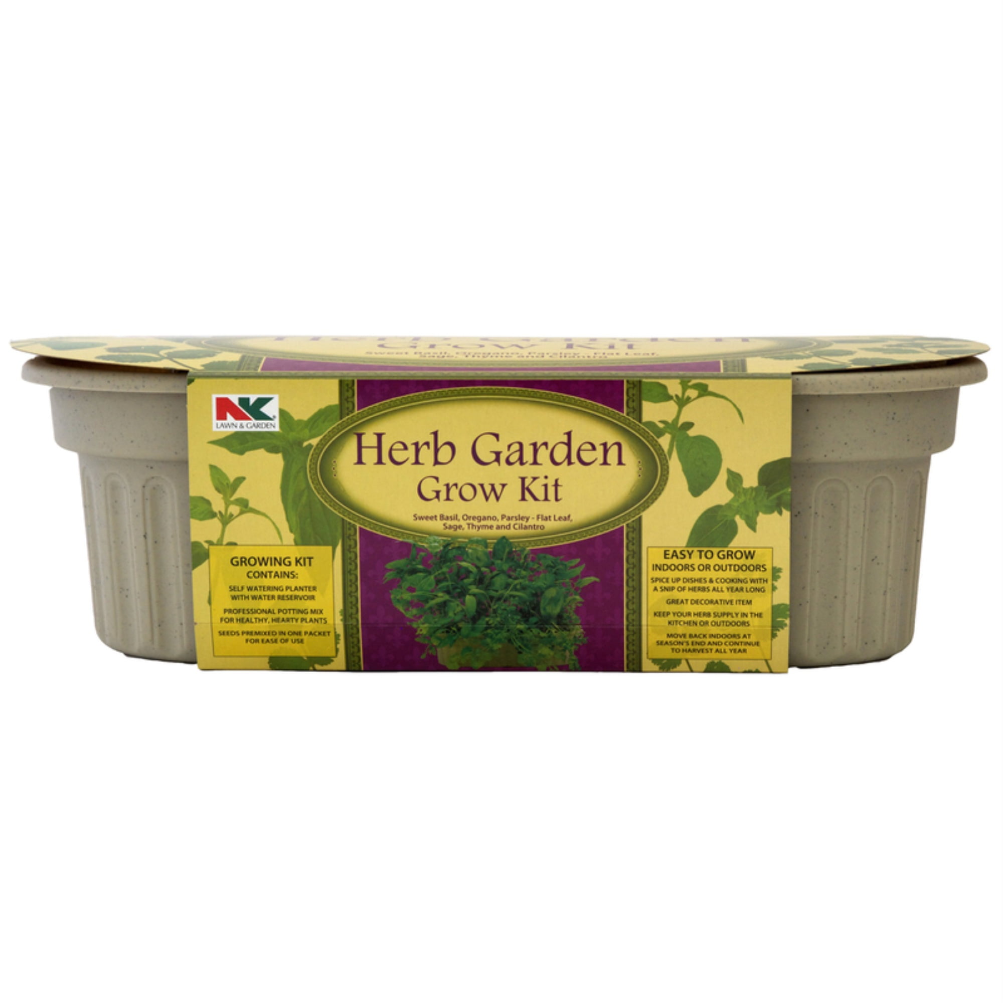 Ferry-Morse Windowsill Black Plastic Herb Garden Kit