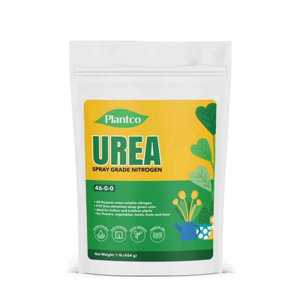 Plantco Urea Fertilizer 46-0-0 - Spray Grade, Water Soluble  Plant Food for Indoor & Outdoor Plants | Makes 36 Gallons of Foliar Spray and Liquid Urea Fertilizer