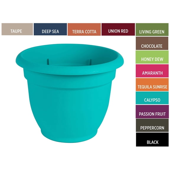 Planter Ariana Black 10"