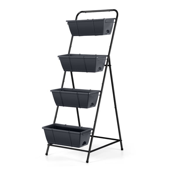 Planter Box Freestanding Garden Planter with 4 Container Boxes