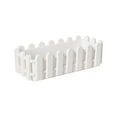 thumbnail image 1 of Planter Boxes Classic Picket Fence Flower Pot Rectangular Planters Window Box Design for Indoor Outdoor Plants (23*8.5Cm), 1 of 6