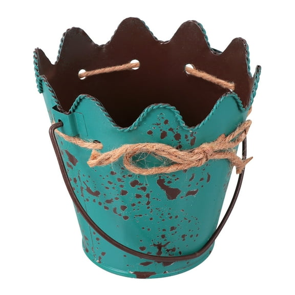 Planter Decor Wavy Edge Flower Pot Bucket Decorative