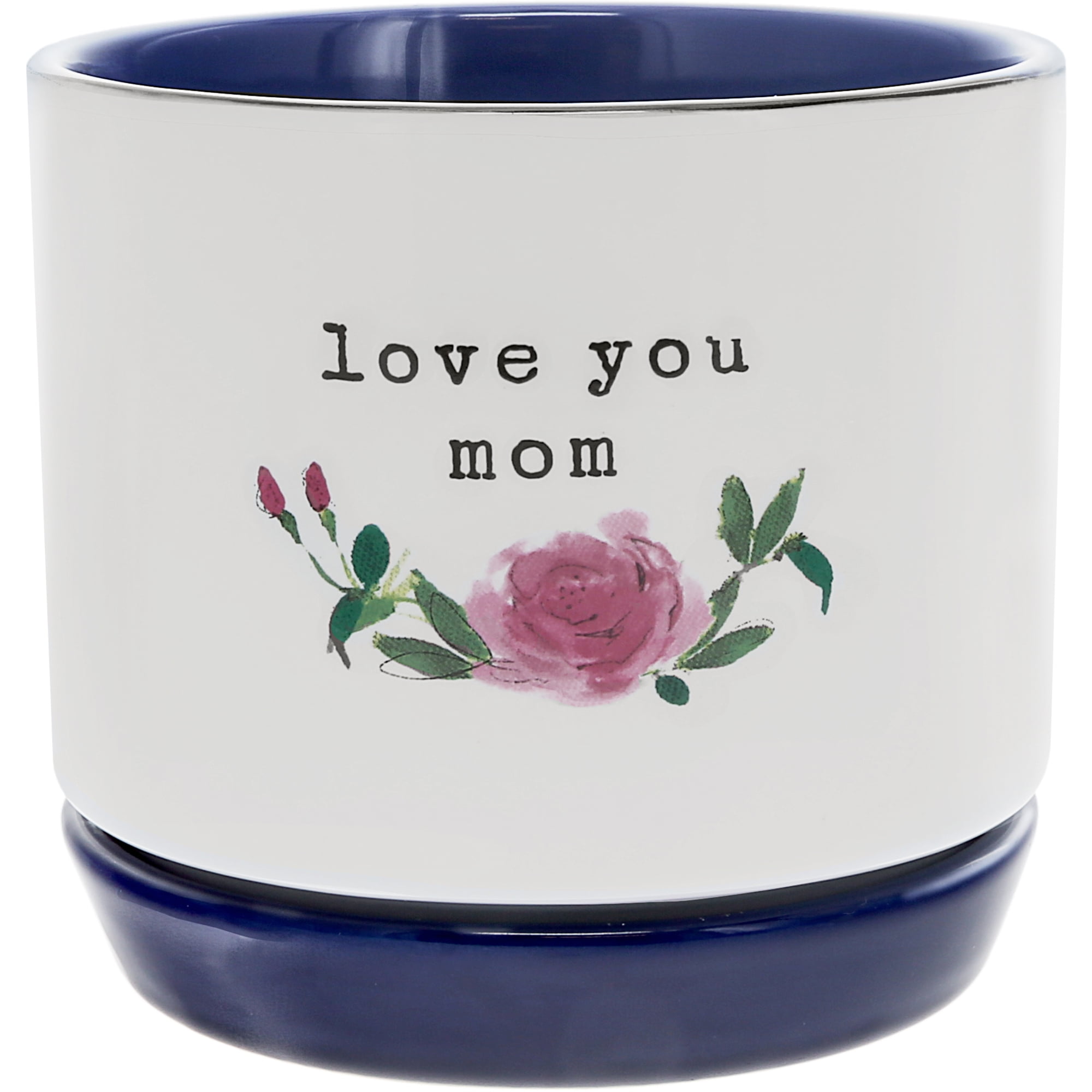 Pavilion Gift Company - Mom - 4.25" Planter (Holds 4" Planter Pot)