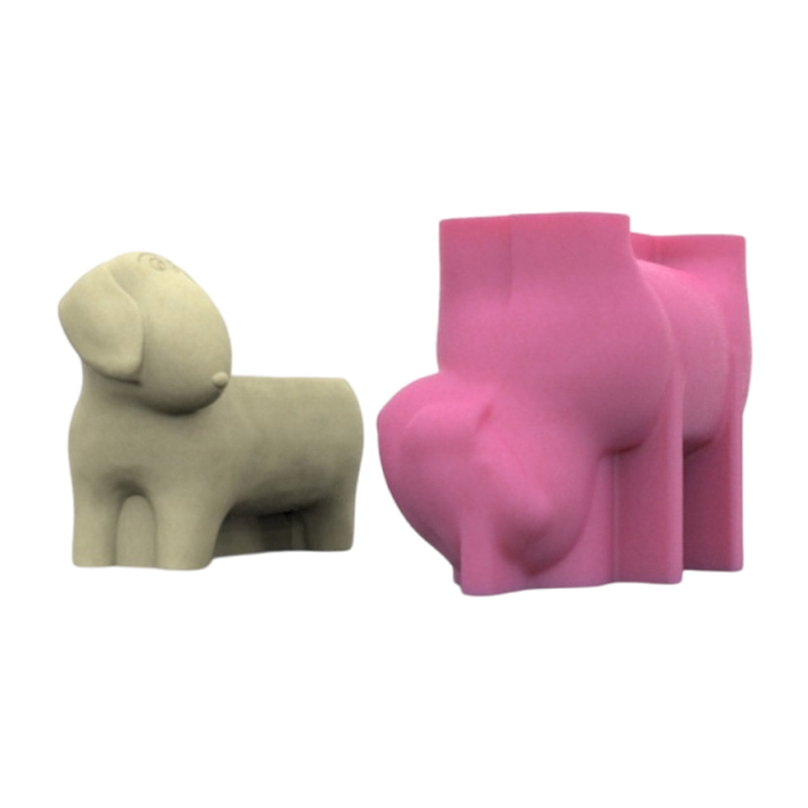 Planter Moulds Vase Molds Dachshund Dog Shape Flowerpot Molds Epoxy Resin Mold Pen Storage Holder Molds