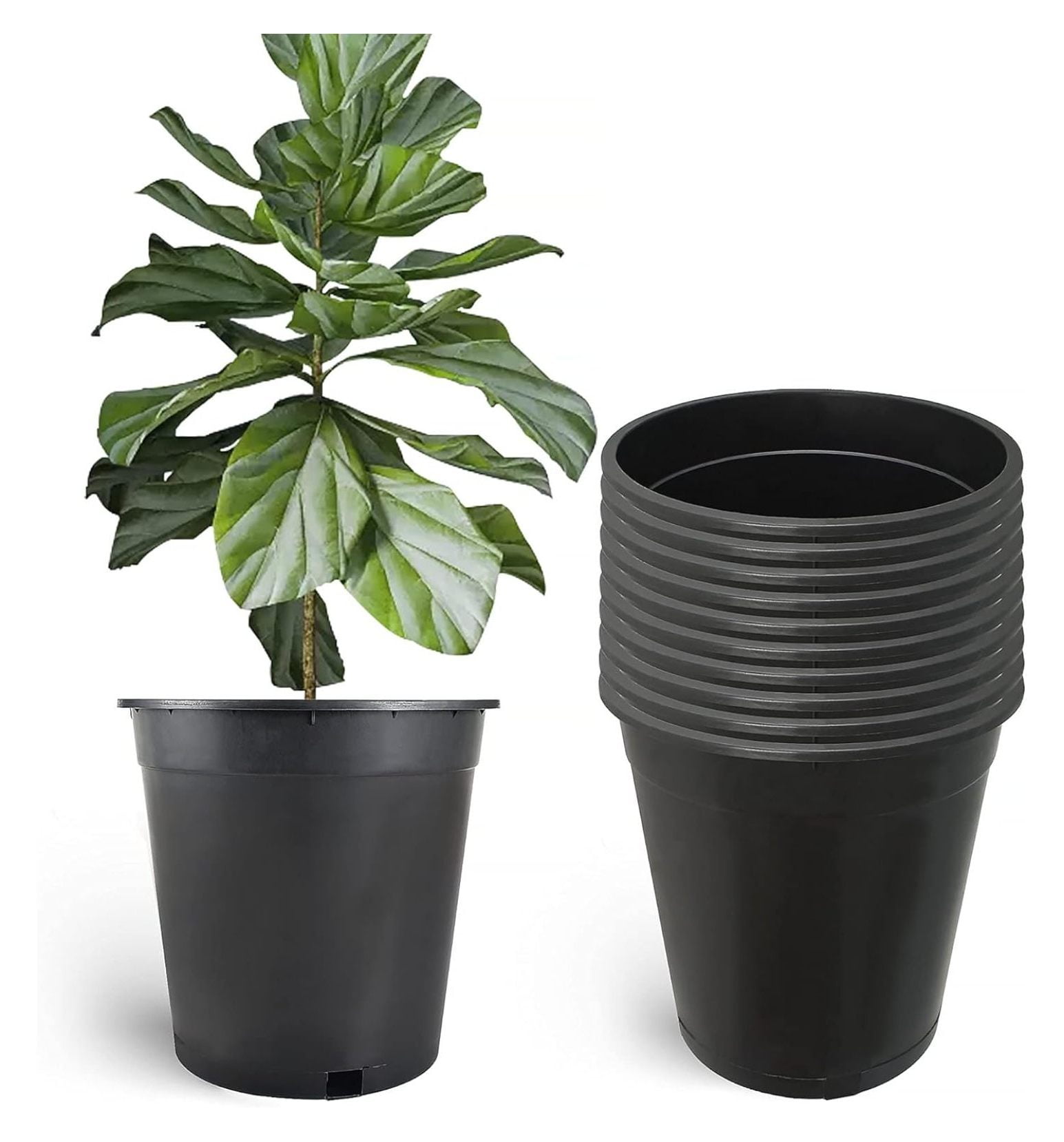 Planter Nursery Pots 3.6 Gallon Pots for Plants, Injection Molded ...