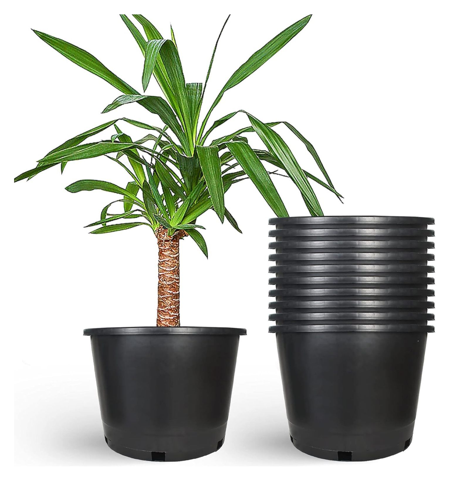 Planter Nursery Pots 8.4 Gallon Pots for Plants, Injection Molded