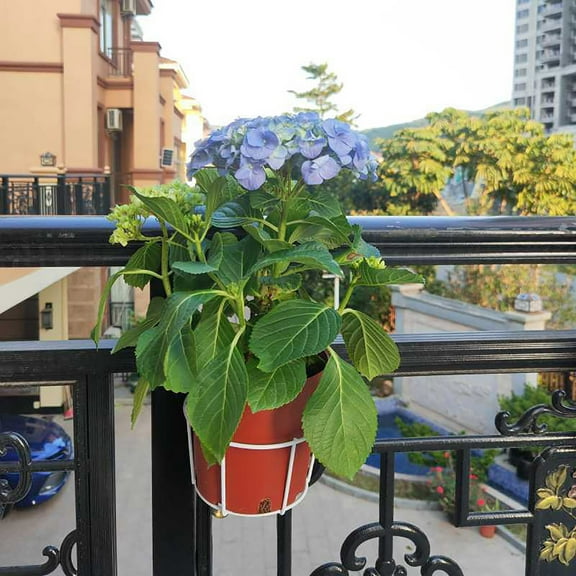 Planter Outdoor Plants Small and Cute Metal Iron Hanging Flower Pots Iron Flower Pot Hanger Plant Flower Balcony Garden Bonsai Balcony Flower Basket