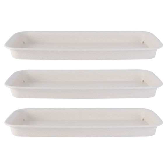 Planter Plants Flower Pots Garden Saucers Rectangular Gardening Flowerpot Base Water Trays Bases Potted Bracket White