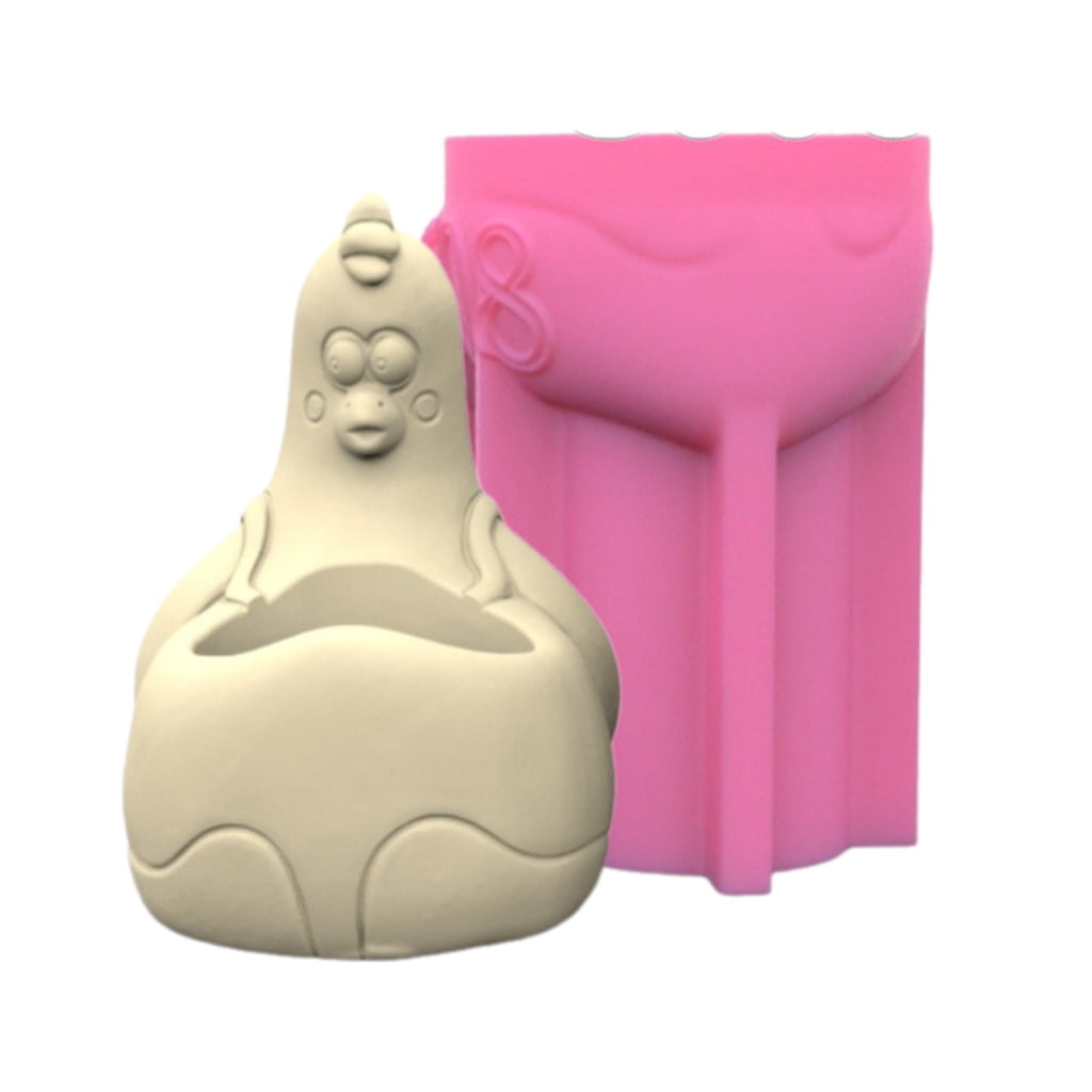 Planter Silicone Hen Flower Pots Epoxy Resin for Holder Pen Holder Vase Mold Home Decor