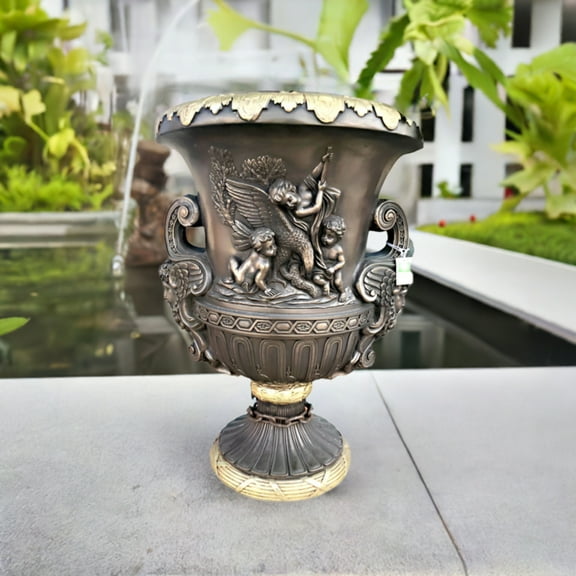 Planter Vase Roman Style 16" x 15" x 22"