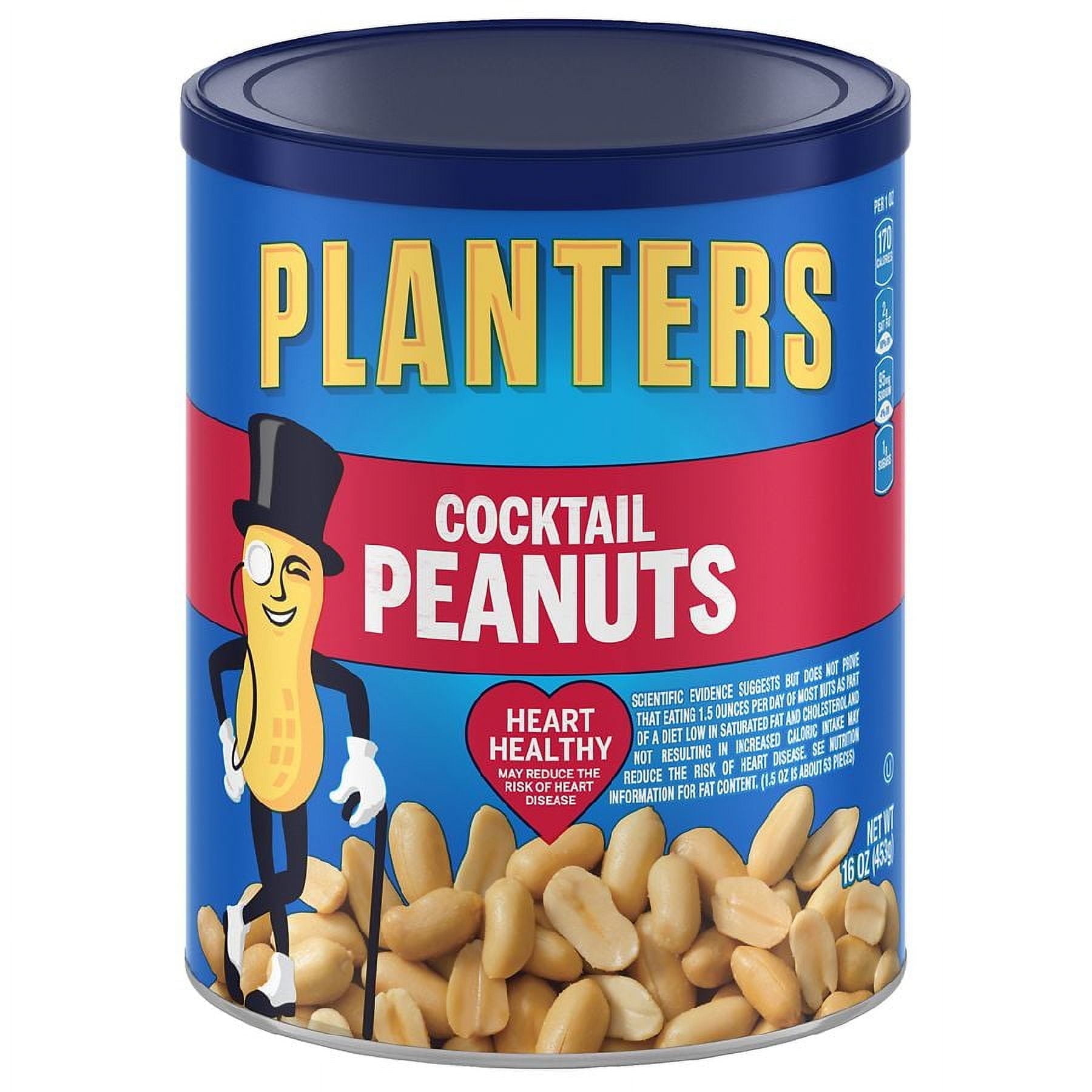 Planters Cocktail Peanuts 16.0 oz Pack of 2