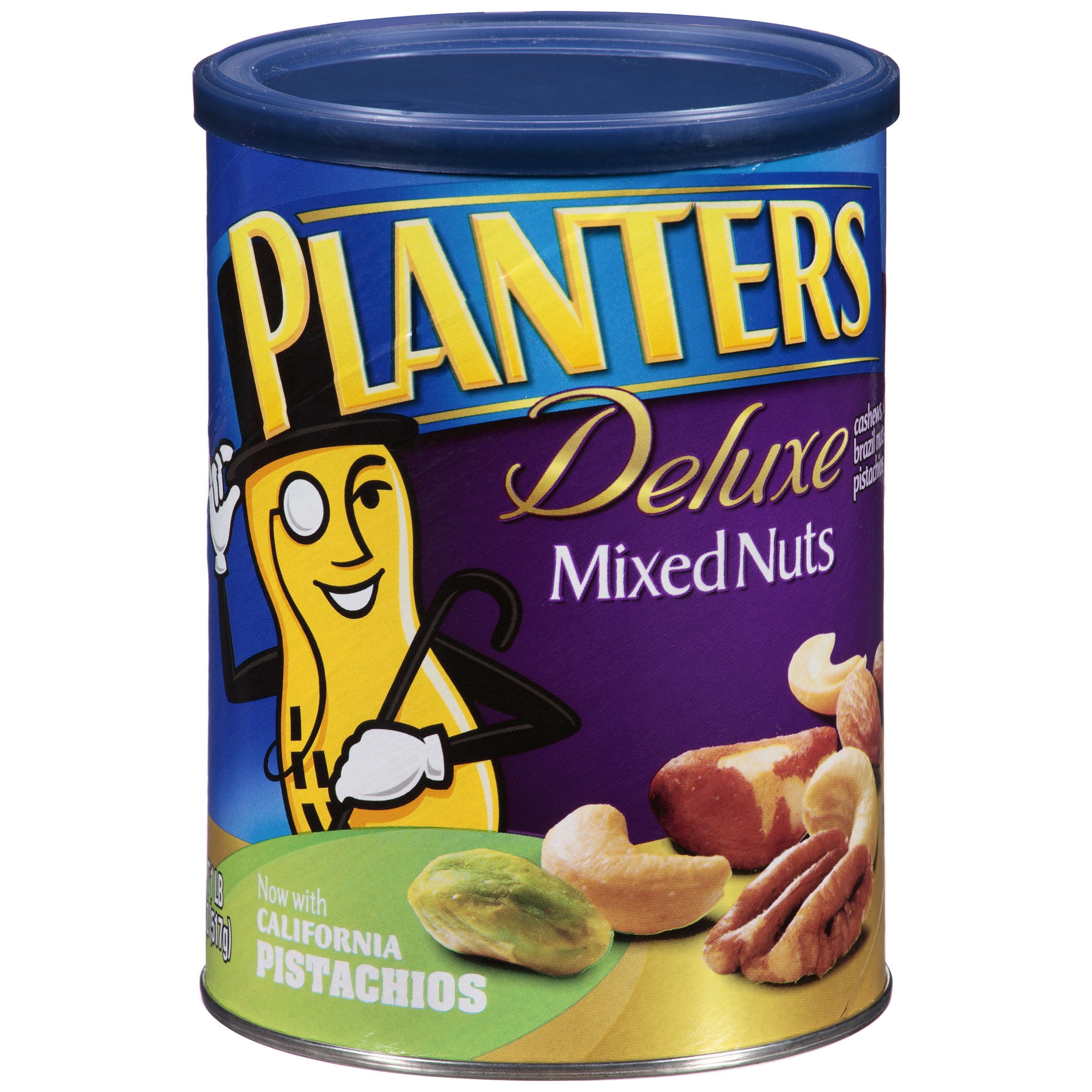 Planters Deluxe Mixed Nuts 18.25 oz. Canister - Walmart.com