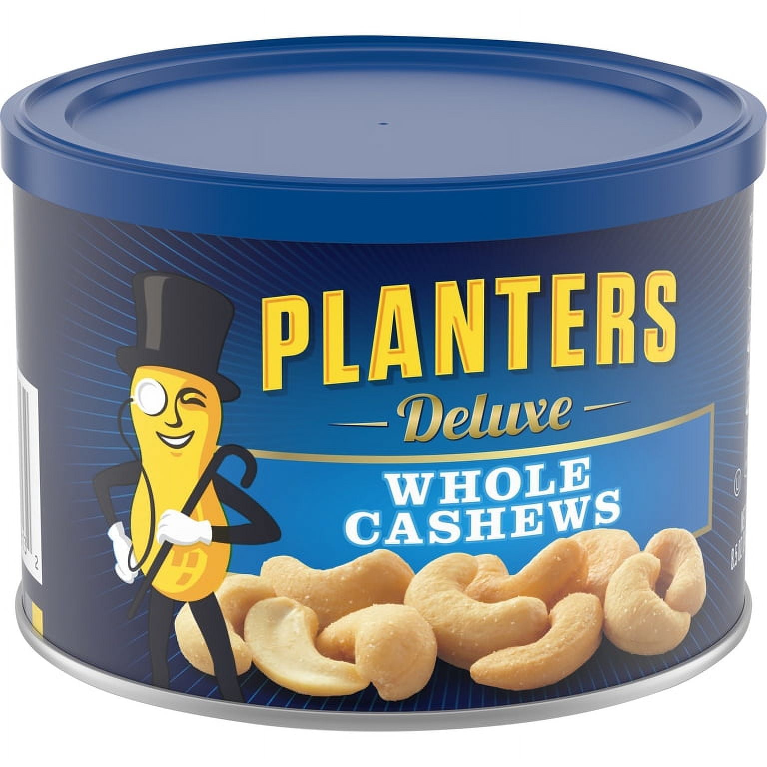 Planters Deluxe Whole Cashews, 8.5 oz Canister