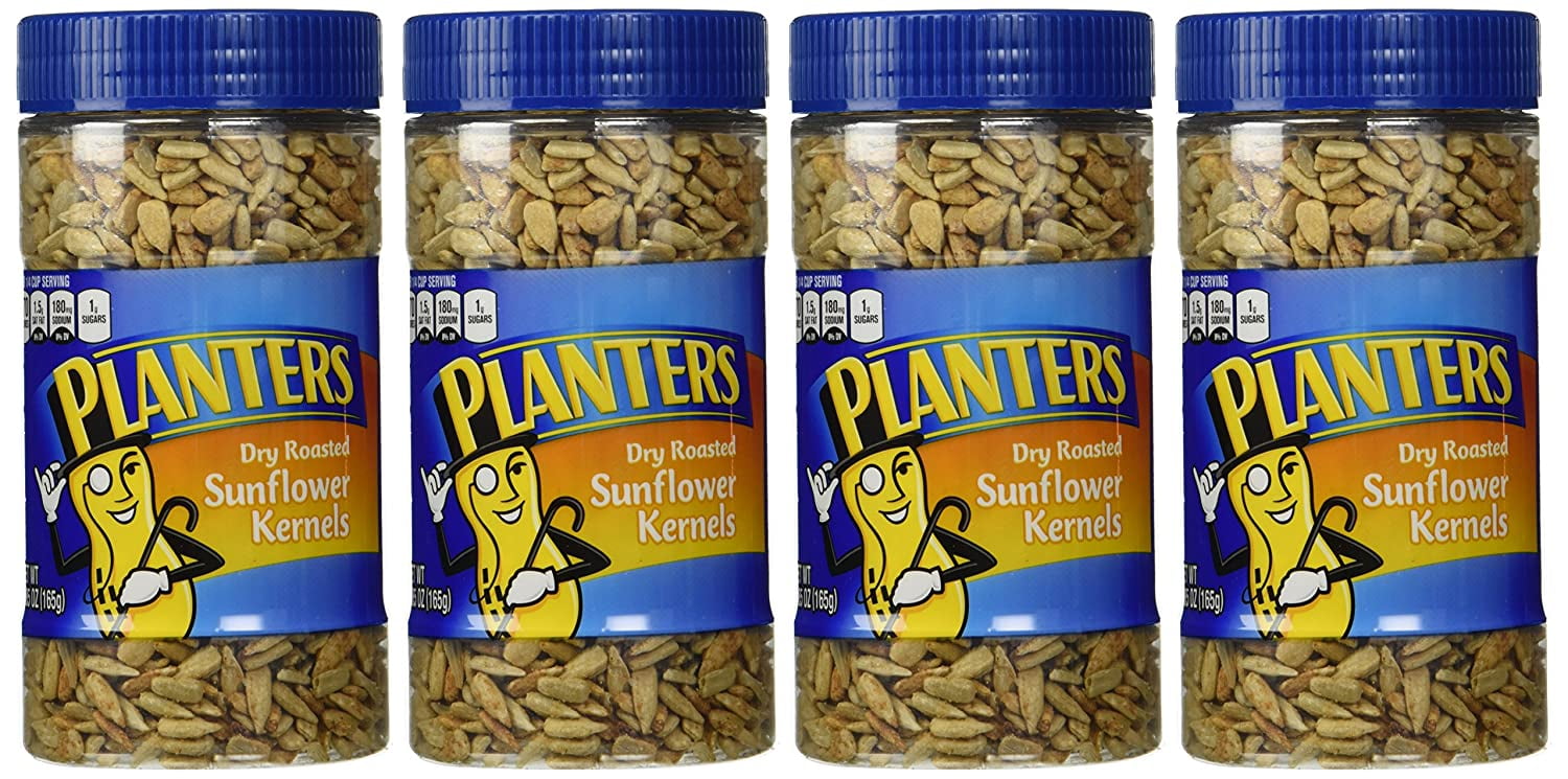 Planters Dry Roasted Sunflower Kernels (Pack of 4)