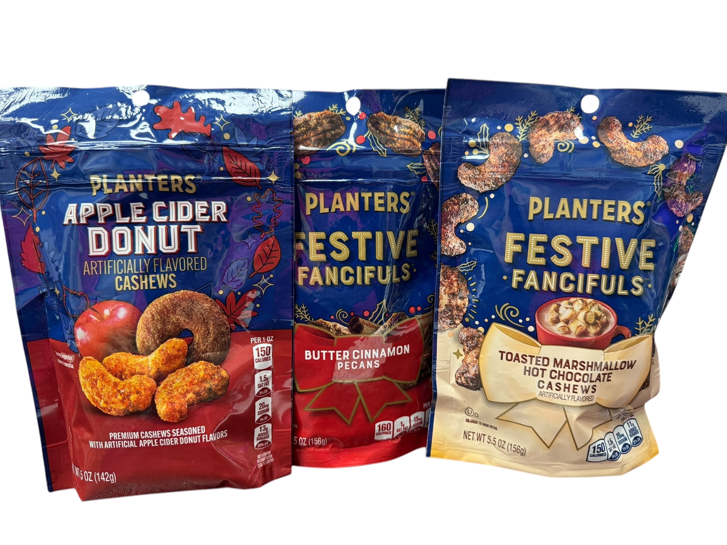 Planters Festive Fancifuls Variety Pack - Butter Cinnamon Pecans