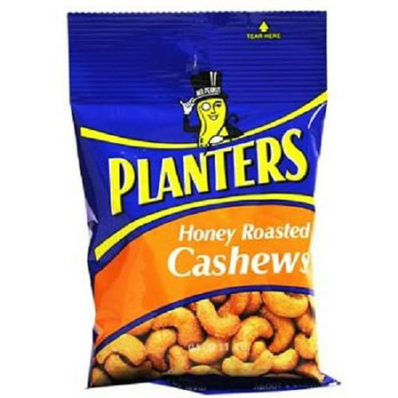 Planters, Honey Roasted Cashews, Count 12 (3 oz) - Nut & Dry Fruit / Grab Varieties & Flavors