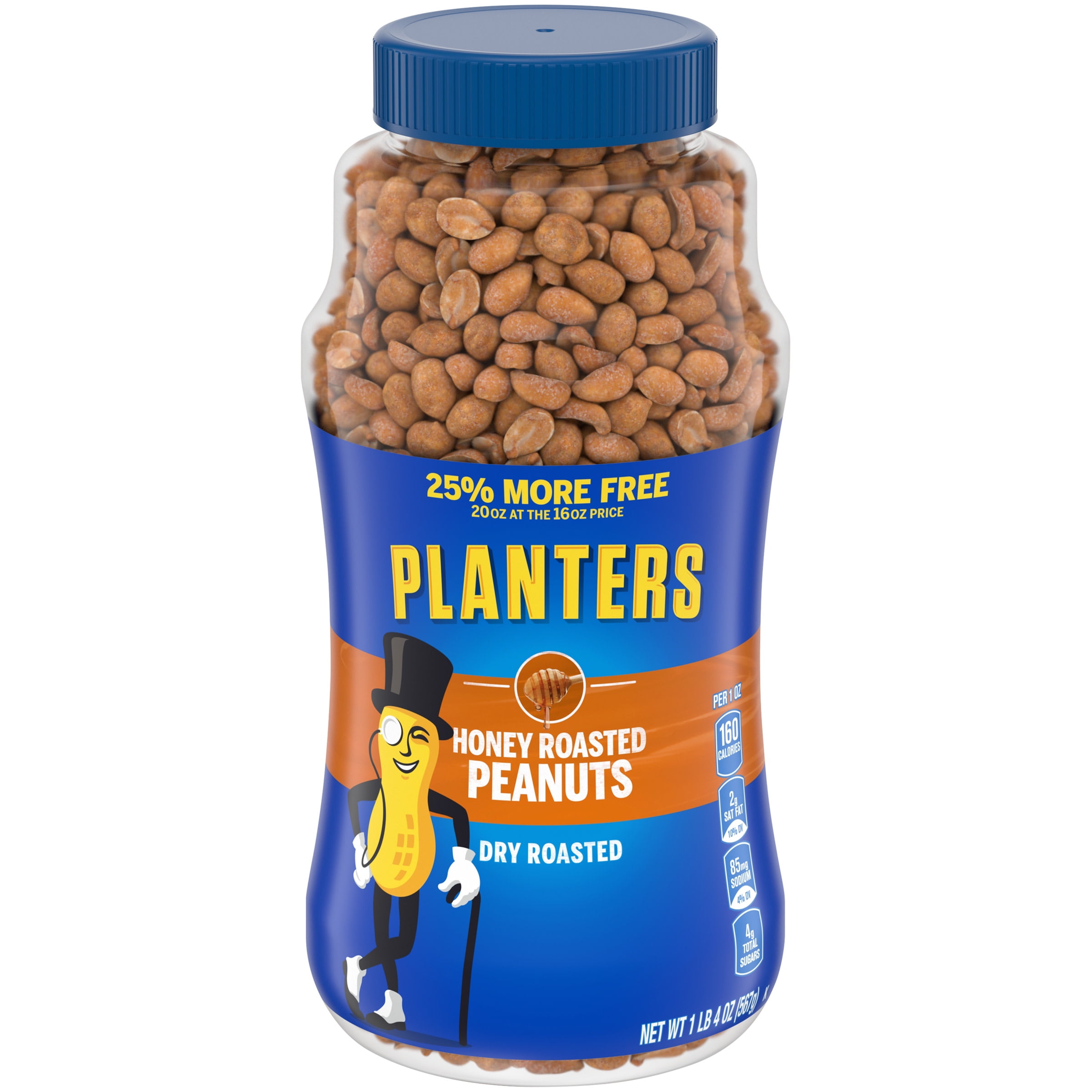 Planters Honey Roasted Dry Roasted Peanuts, 1.25 lb Jar