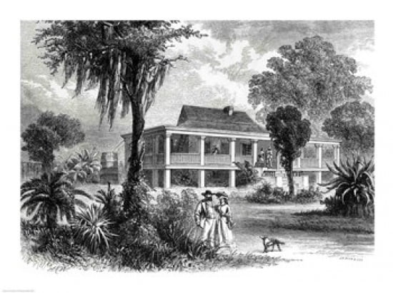 Planters House on the Mississippi Canvas Art -  (36 x 24)