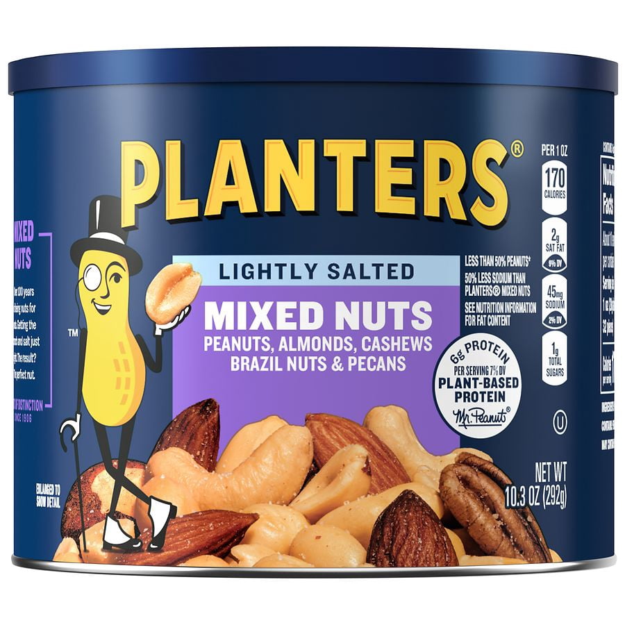 Planters Mixed Nuts Lightly Salted 10.3 oz Pack of 2