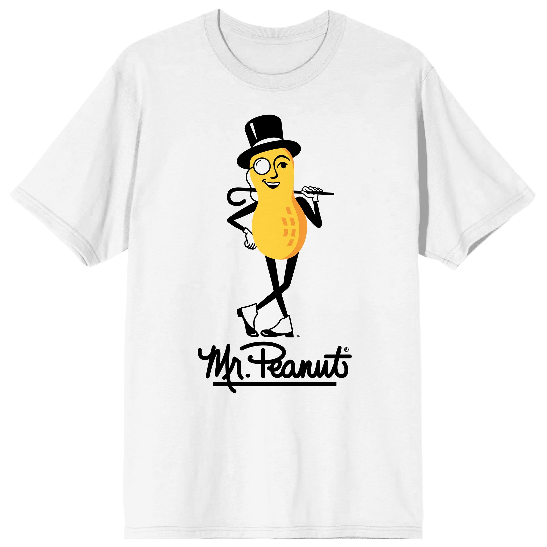Planters Mr. Peanut Men's White Short Sleeve Tee-XS - Walmart.com
